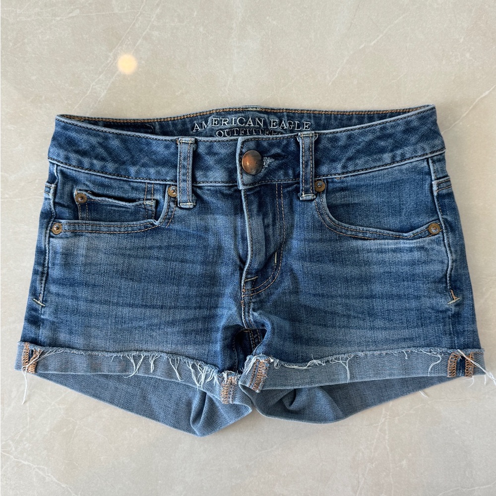 American Eagle Shortie Denim Shorts